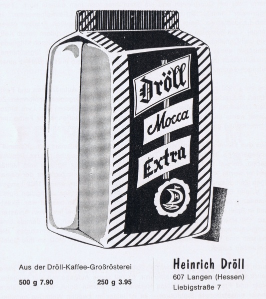 Datei:1967 Werbung Dröll Kafferösterei.jpg