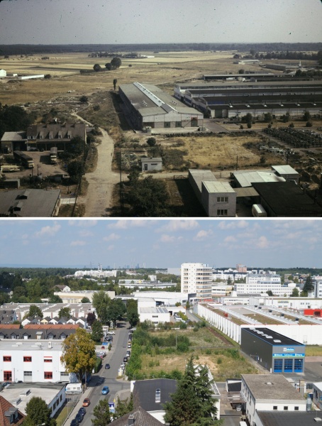 Datei:Industriegebiet nördl Mörfelder 1962 2015.JPG